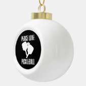 Funny Pickleball Keramische Bal Ornament (Rechts)