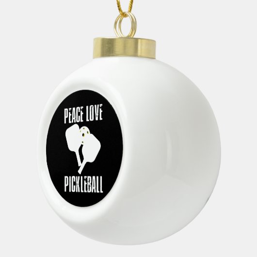 Funny Pickleball Keramische Bal Ornament (Rechts)