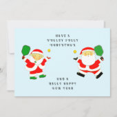 Funny Pickleball-kerstkaarten Feestdagenkaart (Voorkant)