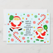 Funny Pickleball-kerstkaarten Feestdagenkaart (Voorkant)