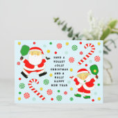 Funny Pickleball-kerstkaarten Feestdagenkaart (Staand voorkant)