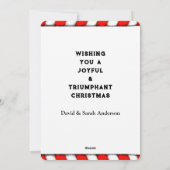 Funny Pickleball Kerstmis Feestdagenkaart (Achterkant)