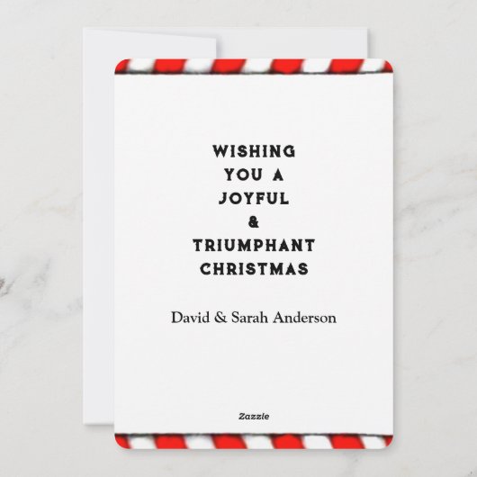 Funny Pickleball Kerstmis Feestdagenkaart (Achterkant)