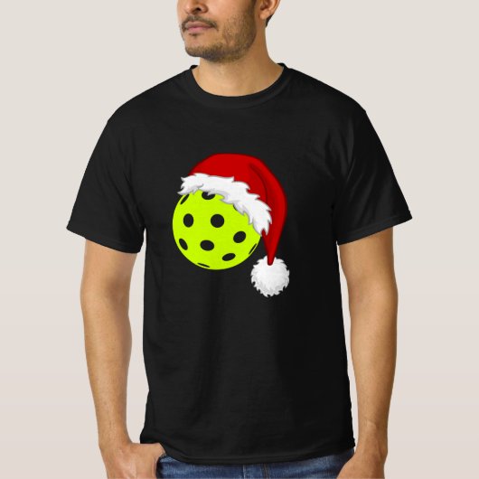 Funny Pickleball Kerstmis T-shirt (Voorkant)