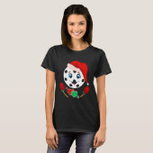 Funny Pickleball Kerstmis T-shirt (Voorkant volledig)