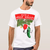Funny Pickleball Kerstmis T-shirt (Voorkant)
