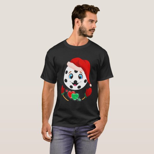Funny Pickleball Kerstmis T-shirt (Voorkant volledig)