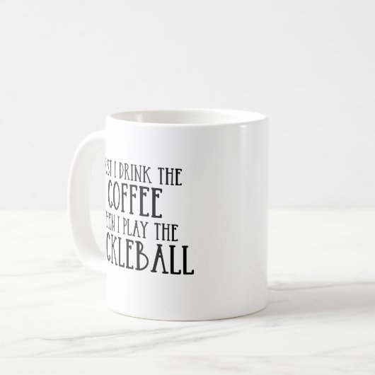 Funny Pickleball Koffiemok (Voorkant links)