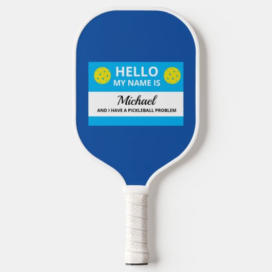 Funny Pickleball Mijn naam is bestemd voor Pickleb Paddle (Voorkant)