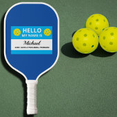 Funny Pickleball Mijn naam is bestemd voor Pickleb Pickleball Paddle