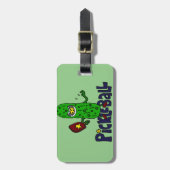 Funny Pickleball Monster Cartoon Bagagelabel (Voorkant verticaal)
