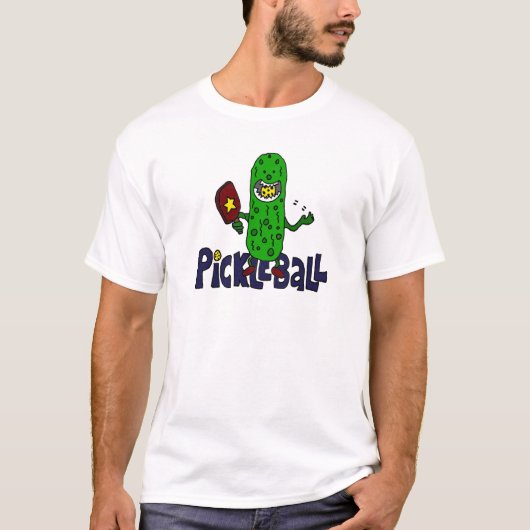 Funny Pickleball Monster Cartoon T-shirt (Voorkant)