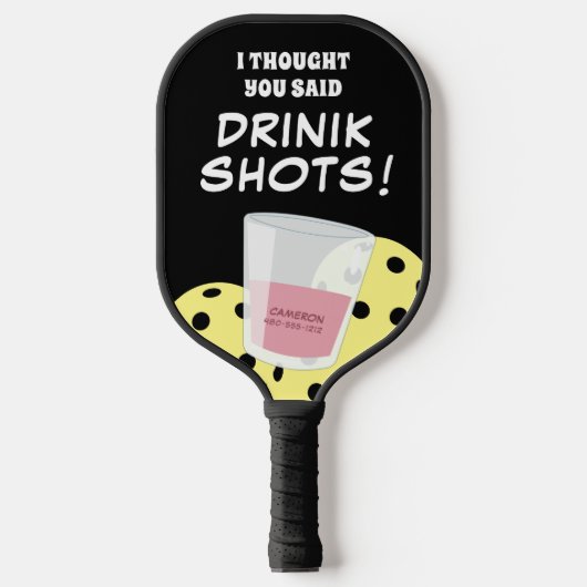 Funny Pickleball Paddle Drink Shots (Voorkant)