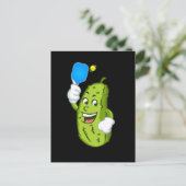 Funny Pickleball Pickel Humor Cucumber Briefkaart (Staand voorkant)