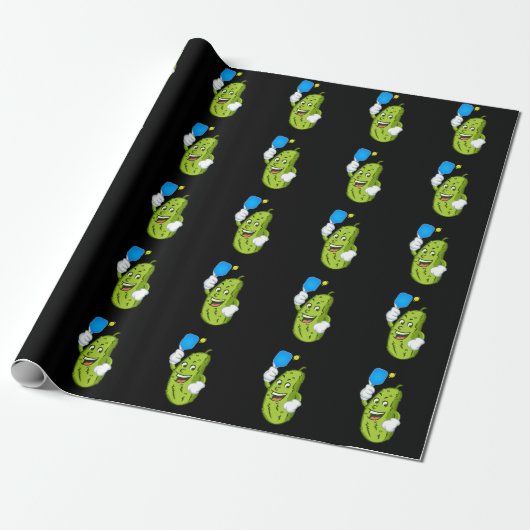 Funny Pickleball Pickel Humor Cucumber Cadeaupapier (Uitgerold)