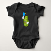 Funny Pickleball Pickel Humor Cucumber Romper (Voorkant)