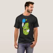 Funny Pickleball Pickel Humor Cucumber T-shirt (Voorkant volledig)