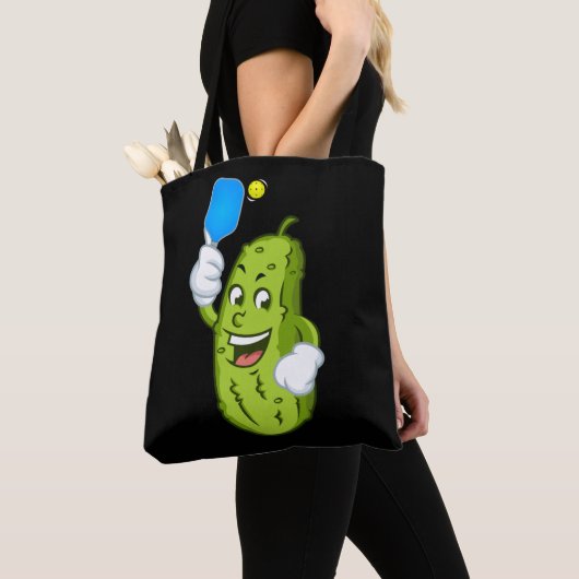 Funny Pickleball Pickel Humor Cucumber Tote Bag (Dichtbij)