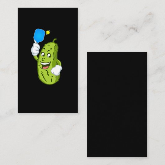 Funny Pickleball Pickel Humor Cucumber Visitekaartje (Voorkant / Achterkant)
