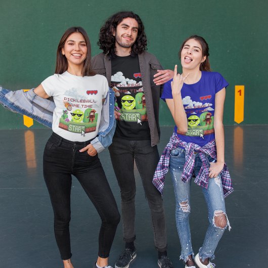 Funny Pickleball Pixel Art Game Unisex T-shirt