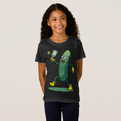 Funny Pickleball Player Coach Cucumber Prickeld vo T-shirt (Voorkant volledig)