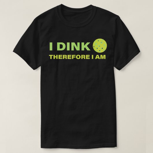 Funny Pickleball Player Dink T-shirt (Design voorkant)