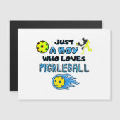 Funny Pickleball Player Just A Boy Who Loves Pickl (Voorkant / Achterkant)