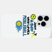 Funny Pickleball Player Just A Boy Who Loves Pickl Case-Mate iPhone Case (Achterkant (horizontaal))