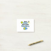 Funny Pickleball Player Just A Boy Who Loves Pickl Post-it® Notes (Op bureau)