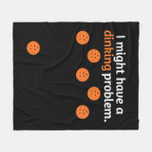 Funny Pickleball Player Lover Dinking Probleem Gif Fleece Deken (Voorkant (Horizontaal))