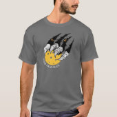 Funny Pickleball Player Monster Beast Claw T-shirt (Voorkant)