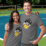 Funny Pickleball Player Monster Beast Claw T-shirt<br><div class="desc">Grappig pickleball-shirt met een beestklauw met een pickleball. Voeg een lijn van douanetekst toe om te personaliseren - of te schrappen. Ideaal voor een toernooi of een competitief rec-spel.</div>