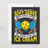 Funny Pickleball Player Serve Sarcastic Sport Briefkaart (Voorkant / Achterkant)