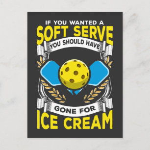 Funny Pickleball Player Serve Sarcastic Sport Briefkaart