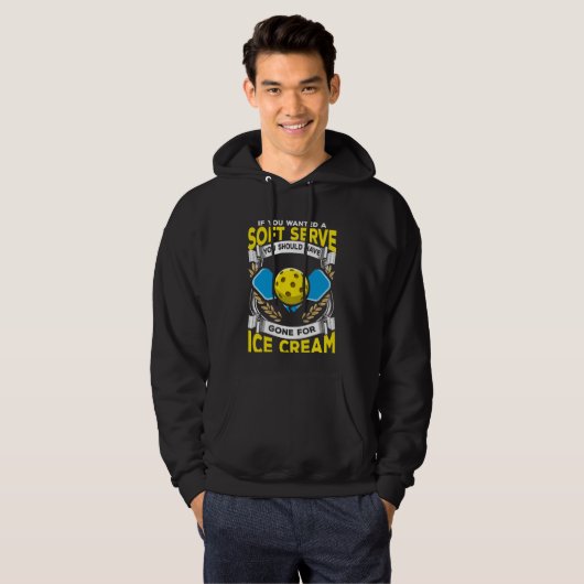 Funny Pickleball Player Serve Sarcastic Sport Hoodie (Voorkant volledig)