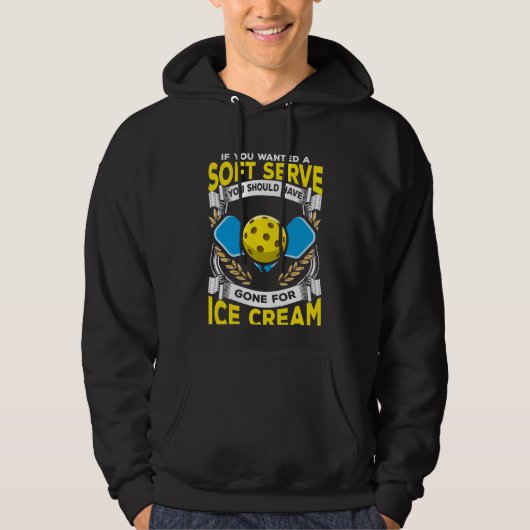 Funny Pickleball Player Serve Sarcastic Sport Hoodie (Voorkant)