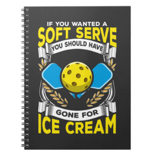 Funny Pickleball Player Serve Sarcastic Sport Notitieboek