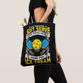 Funny Pickleball Player Serve Sarcastic Sport Tote Bag (Dichtbij)