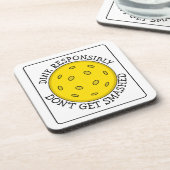 Funny Pickleball Pun | Geen flauwvallen Bier Onderzetter (Linkerzijde)