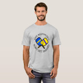 Funny Pickleball Pun | Geen flauwvallen T-shirt (Voorkant volledig)