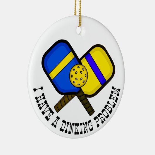 Funny Pickleball Pun Kerstmis Keramisch Ornament (Rechts)