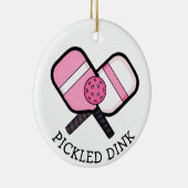 Funny Pickleball Pun Kerstmis Keramisch Ornament (Rechts)