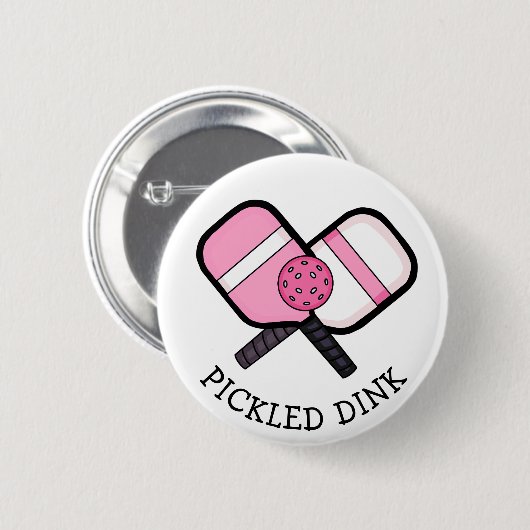 Funny Pickleball Pun Ronde Button 5,7 Cm (Voorkant /achterkant)