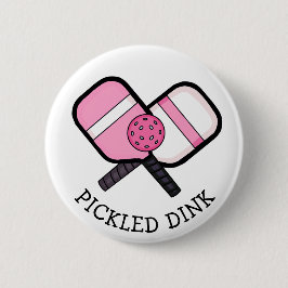 Funny Pickleball Pun Ronde Button 5,7 Cm