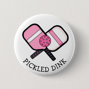 Funny Pickleball Pun Ronde Button 5,7 Cm