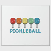 Funny Pickleball Retro Cadeaupapier (Vlak)
