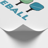 Funny Pickleball Retro Cadeaupapier (Hoek)