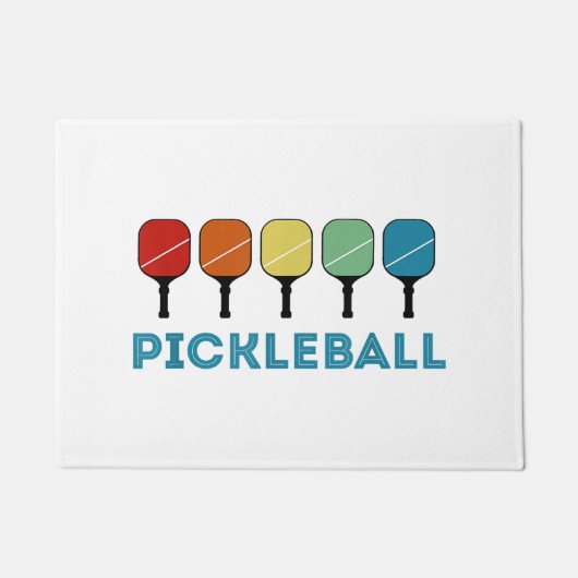 Funny Pickleball Retro  Deurmat (Voorkant)