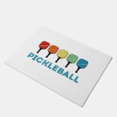 Funny Pickleball Retro  Deurmat (Schuin)