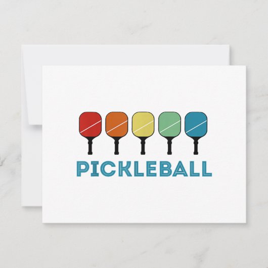 Funny Pickleball Retro  Feestdagenkaart (Voorkant)